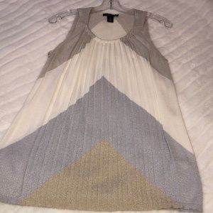 LOFT pleated sleeveless sweater top